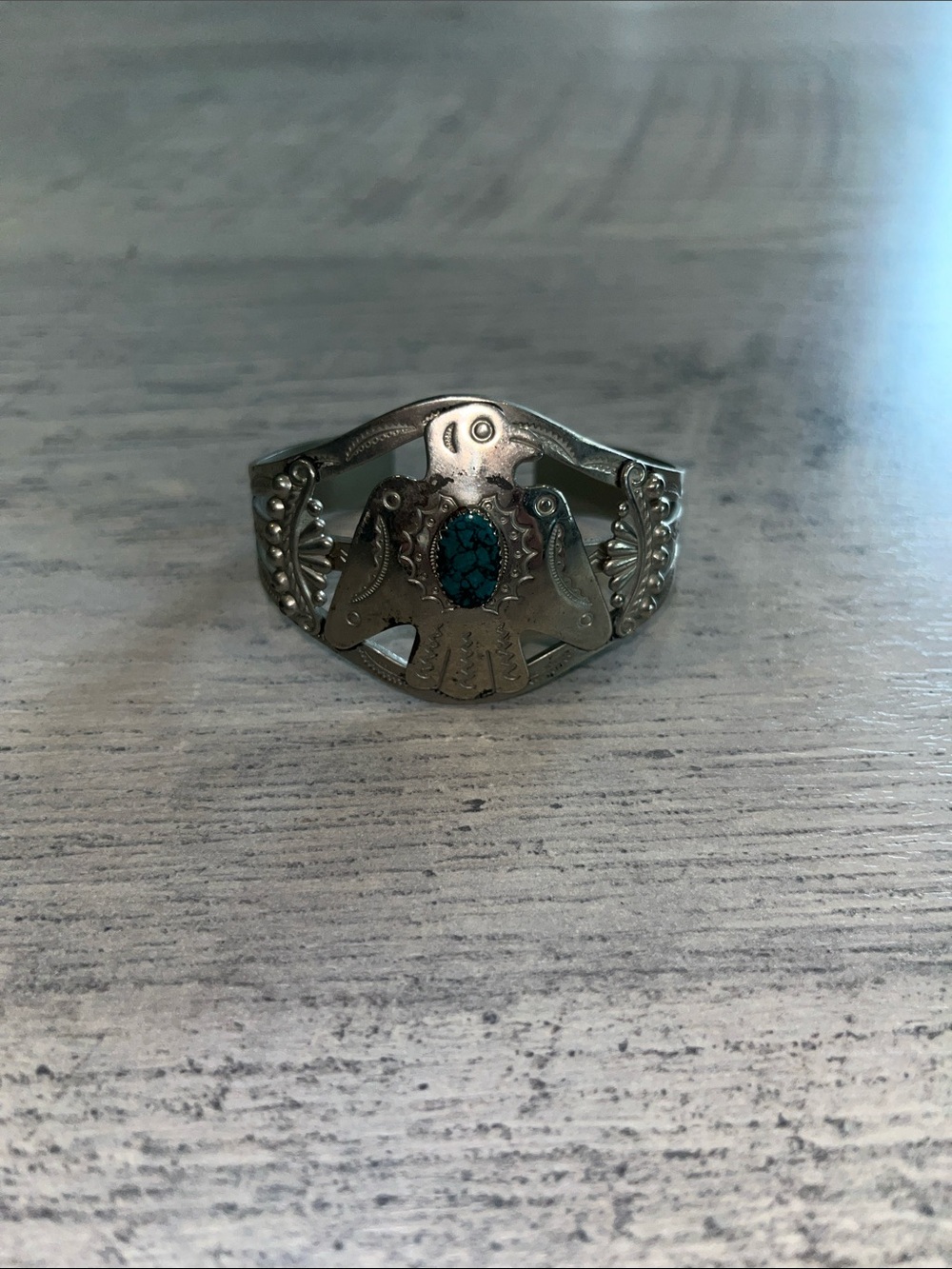 Vintage Fred Harvey style Southwestern cuff bracelet